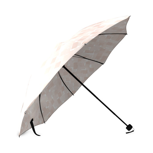 Pale Dogwood Pixels Foldable Umbrella (Model U01)