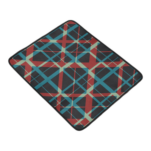 Plaid I pattern hipster style design Beach Mat 78"x 60"