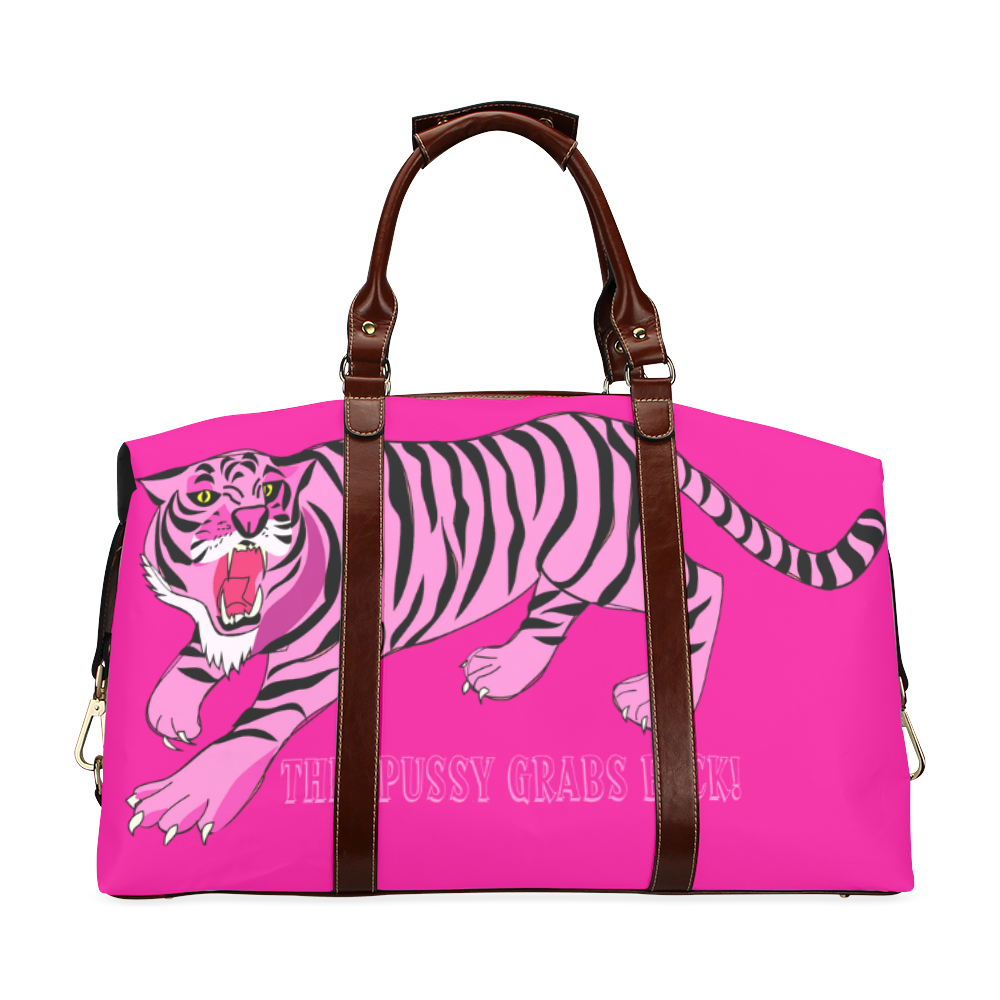 This Pussy Grabs Back! Classic Travel Bag (Model 1643) Remake