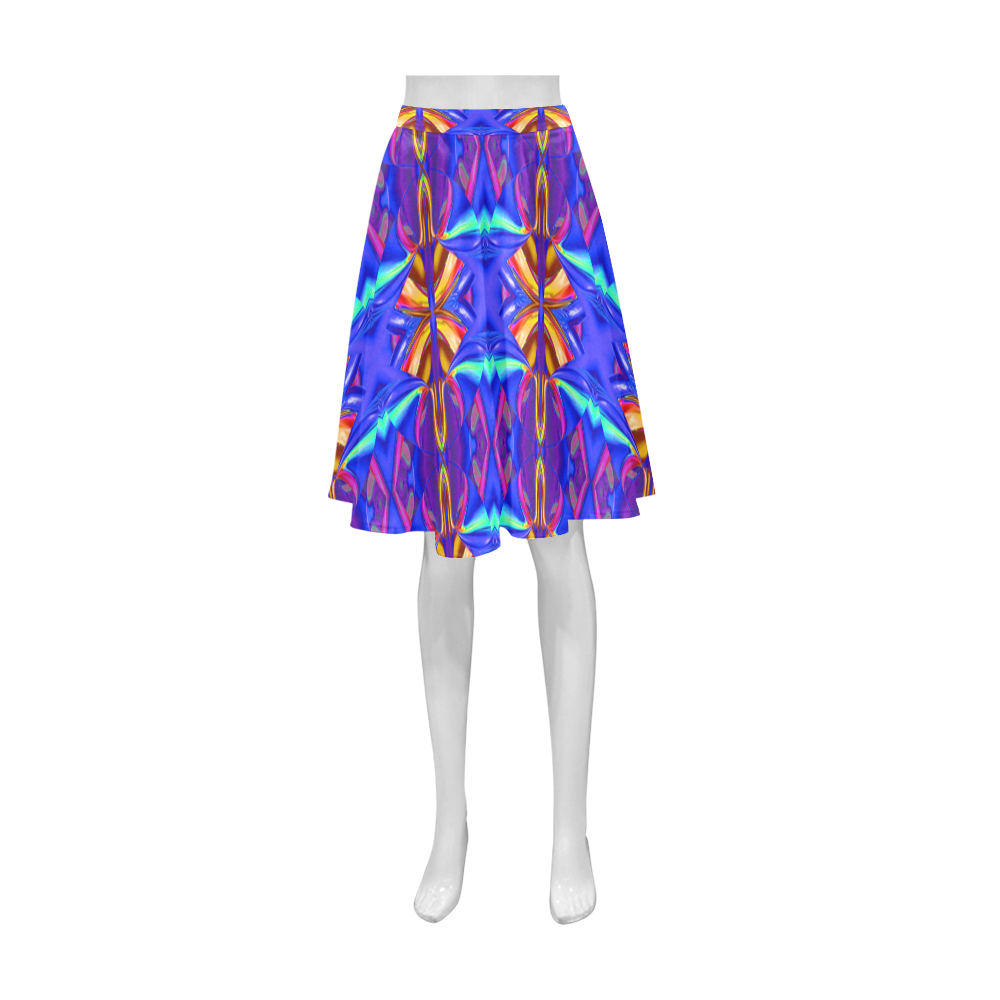 Colorful Ornament D Athena Women's Short Skirt (Model D15)