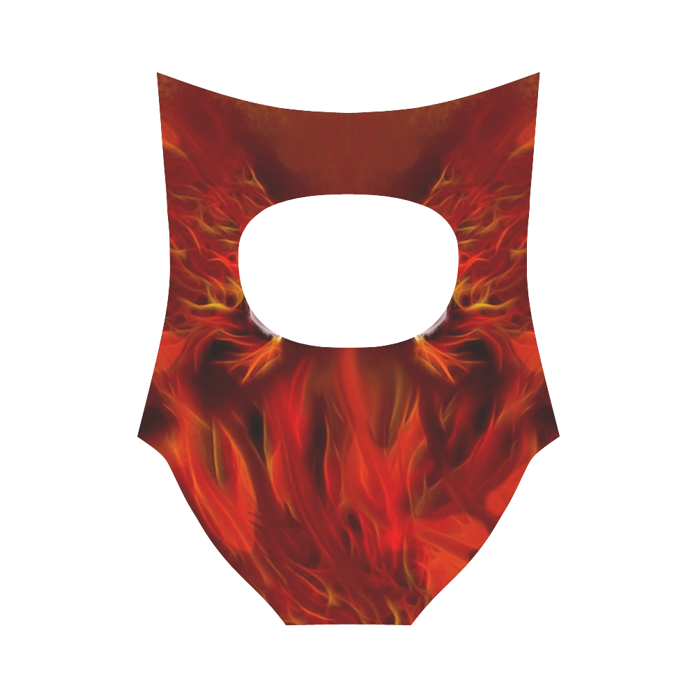 Fire Head Lions in Love ;-) Strap Swimsuit ( Model S05)
