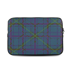 Neon Plaid 80's style Custom Sleeve for Laptop 17"