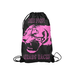 This Pussy Grabs Back! Small Drawstring Bag Model 1604 (Twin Sides) 11"(W) * 17.7"(H)