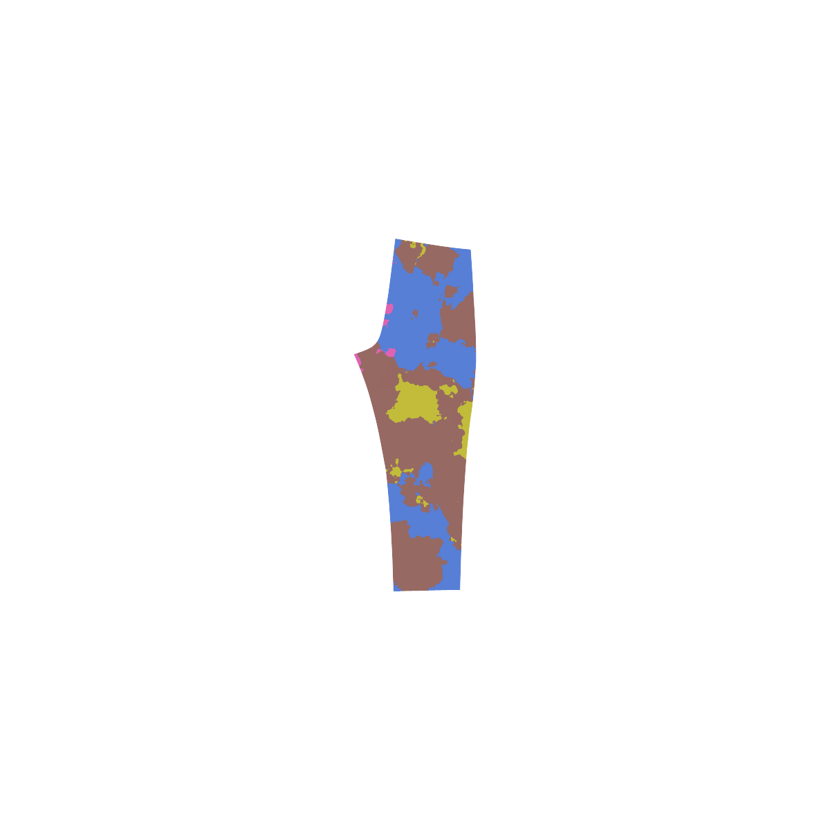 Retro texture Capri Legging (Model L02)