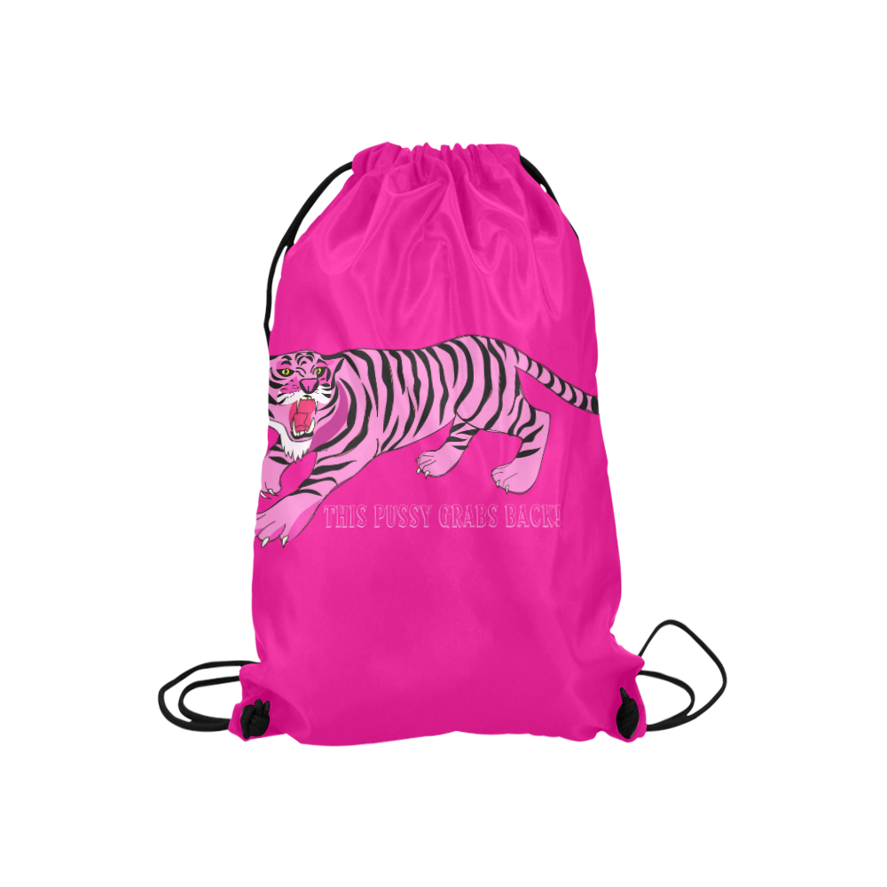 This Pussy Grabs Back! Small Drawstring Bag Model 1604 (Twin Sides) 11"(W) * 17.7"(H)