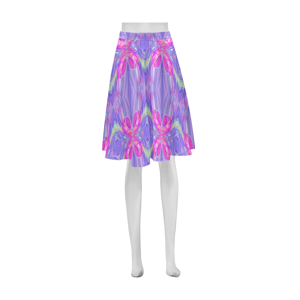 Abstract Colorful Ornament J Athena Women's Short Skirt (Model D15)