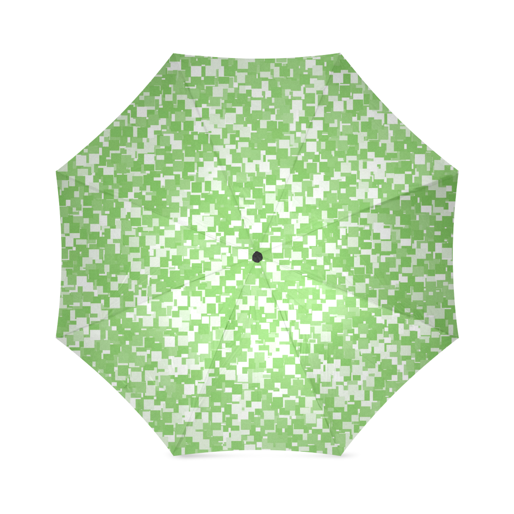 Green Flash Pixels Foldable Umbrella (Model U01)