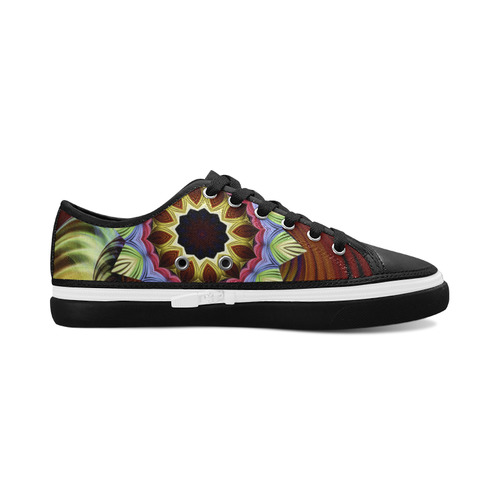 Love Energy Mandala Women's Canvas Zipper Shoes/Large Size (Model 001)