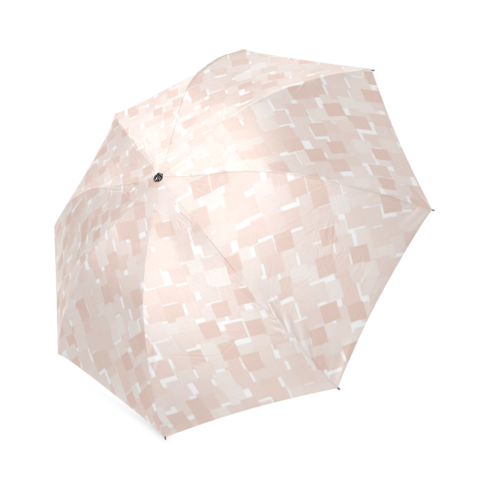 Pale Dogwood Pixels Foldable Umbrella (Model U01)