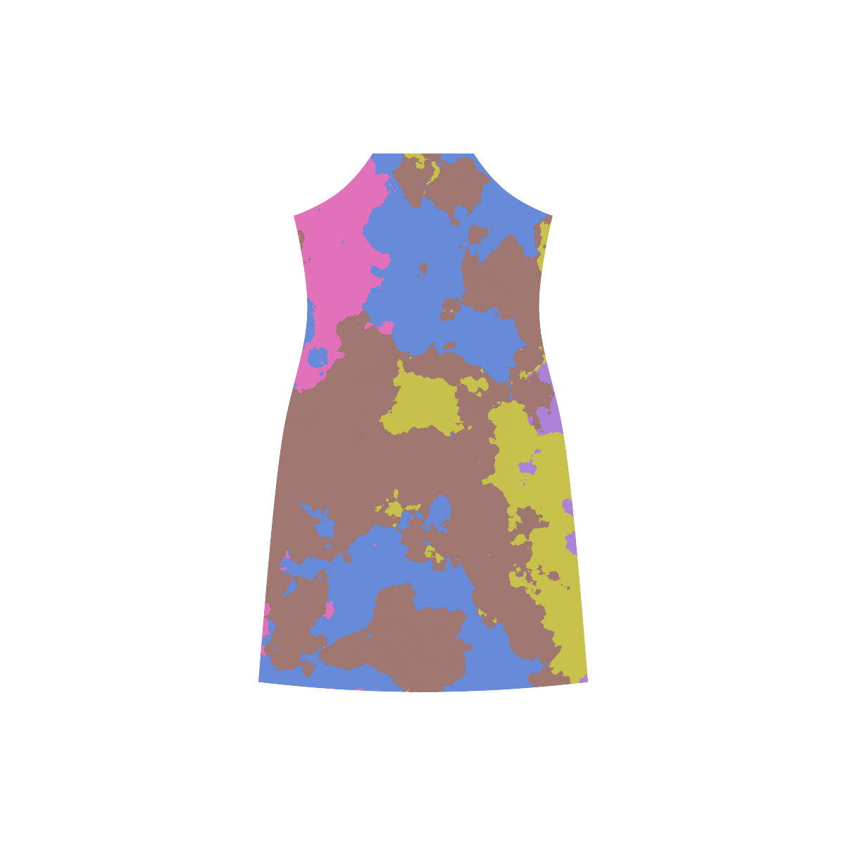 Retro texture V-Neck Open Fork Long Dress(Model D18)