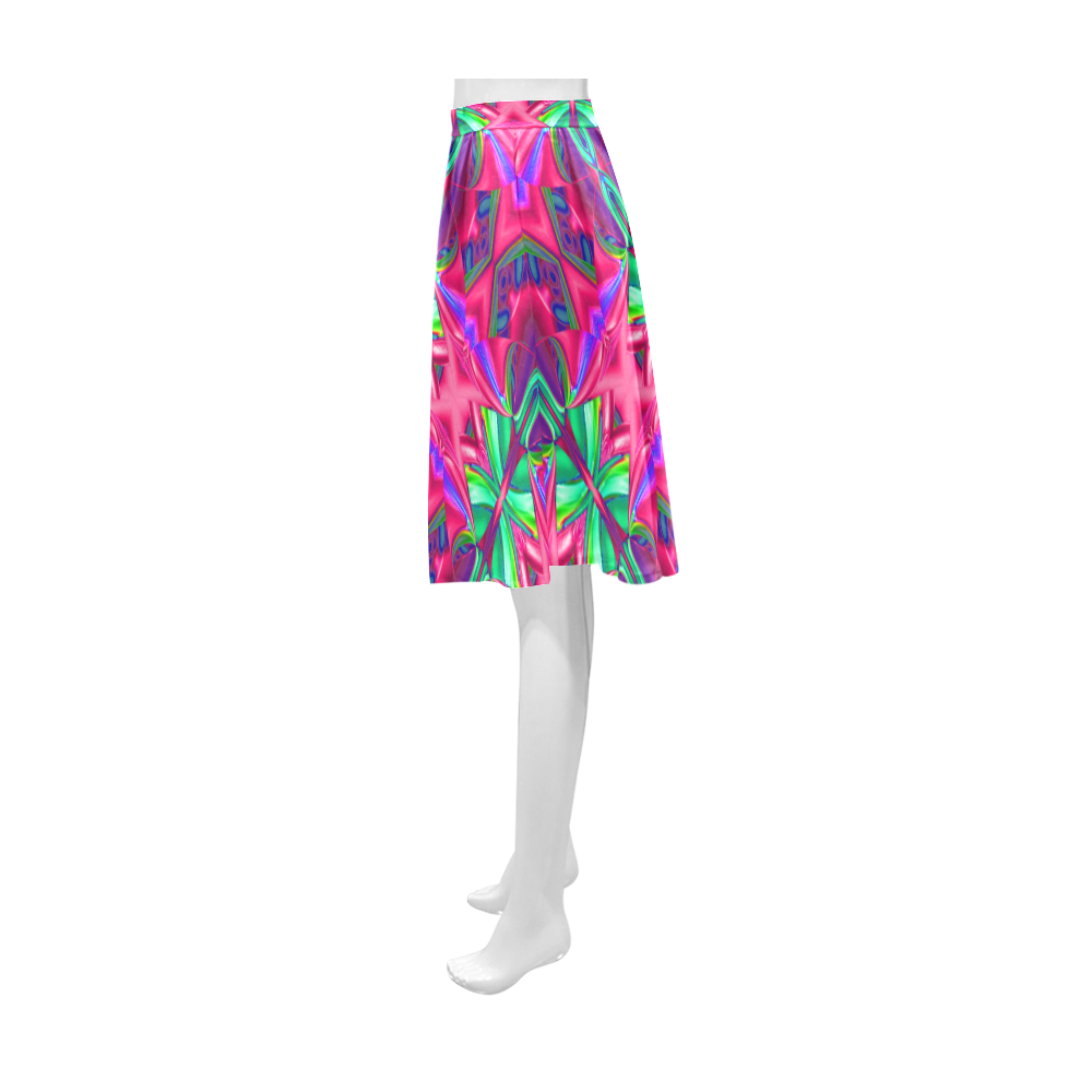 Colorful Ornament B Athena Women's Short Skirt (Model D15)