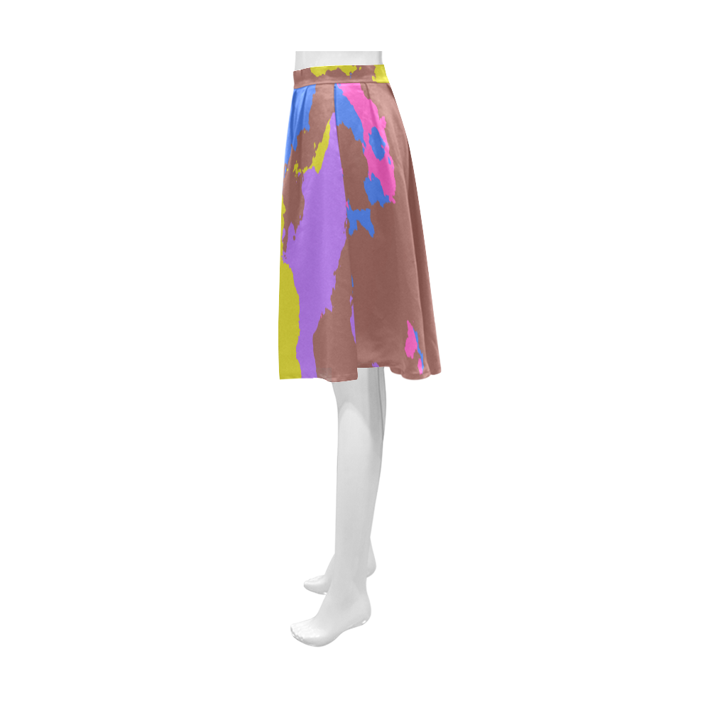 Retro texture Athena Women's Short Skirt (Model D15)