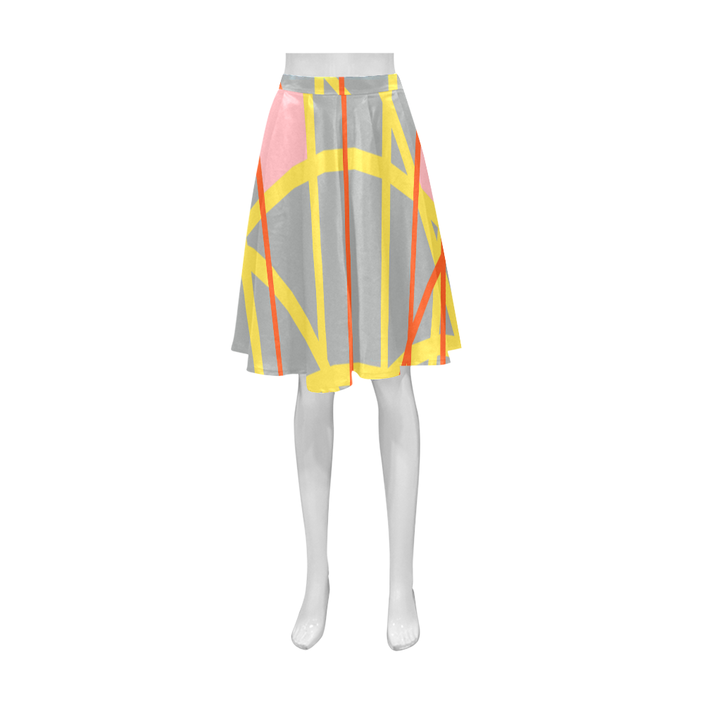 Abstract RQ Athena Women's Short Skirt (Model D15)