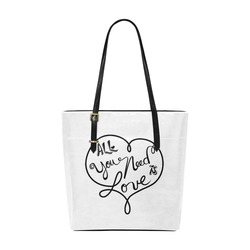All you need is love - bw Euramerican Tote Bag/Small (Model 1655)