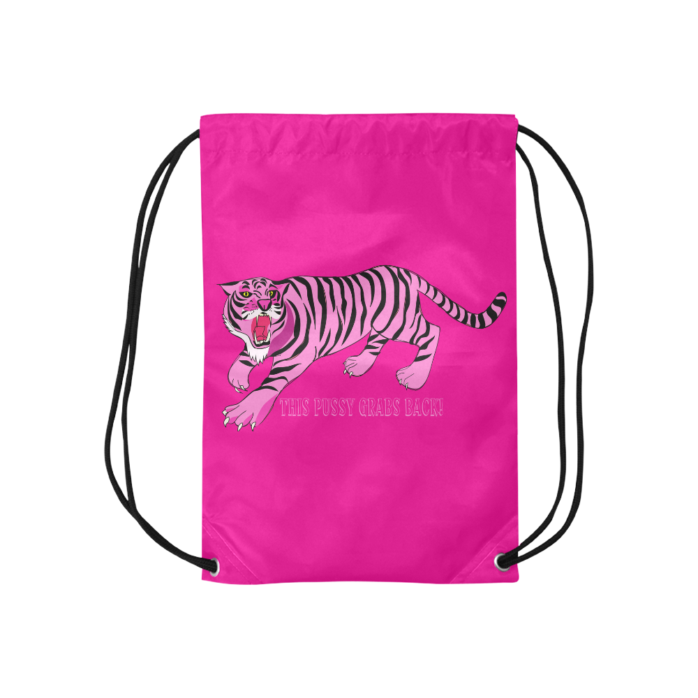 This Pussy Grabs Back! Small Drawstring Bag Model 1604 (Twin Sides) 11"(W) * 17.7"(H)