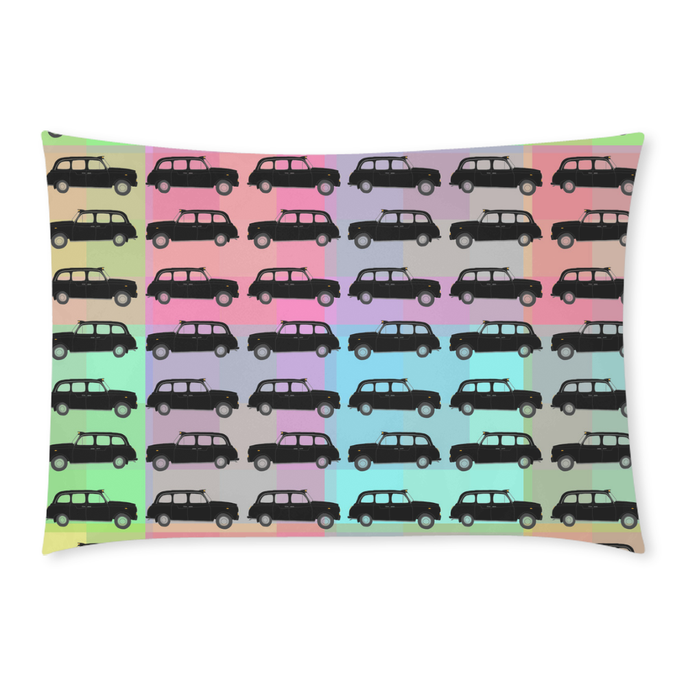 London Taxi Cab Pattern Custom Rectangle Pillow Case 20x30 (One Side)