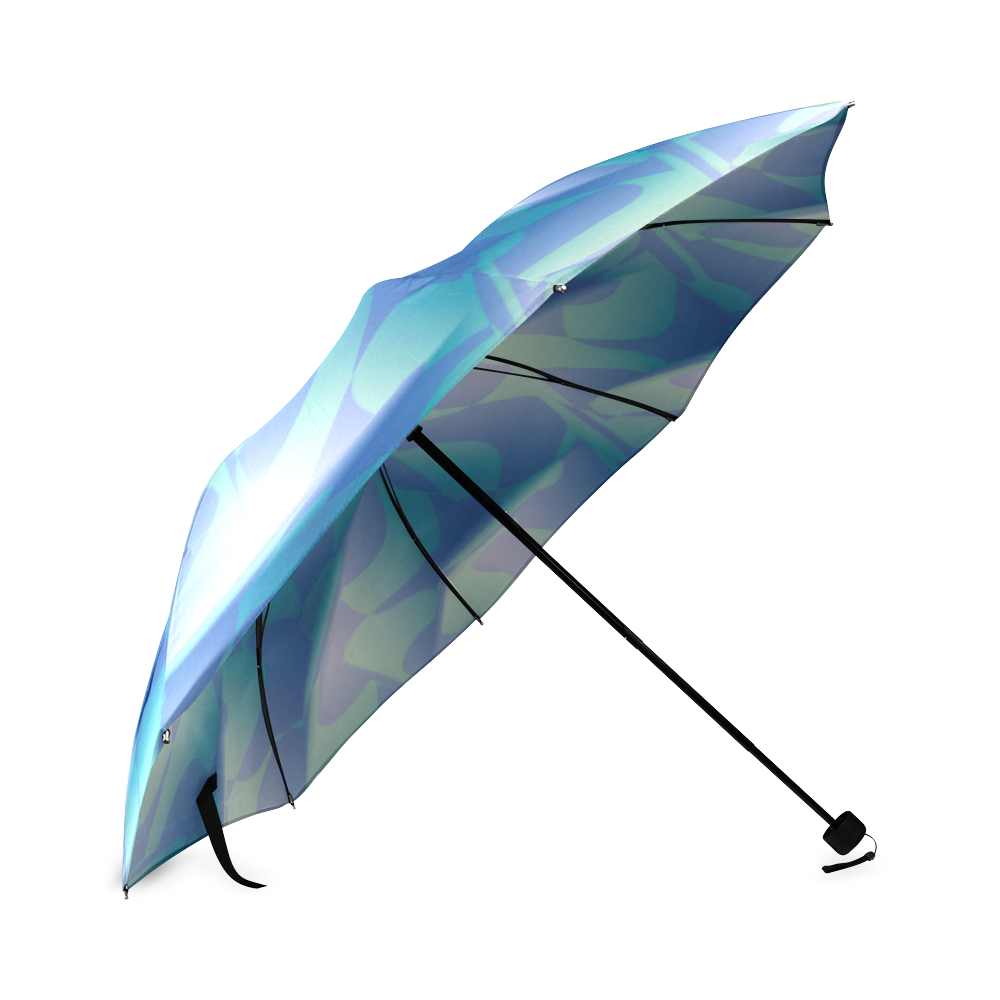 Subtle Blue Cubik - Jera Nour Foldable Umbrella (Model U01)