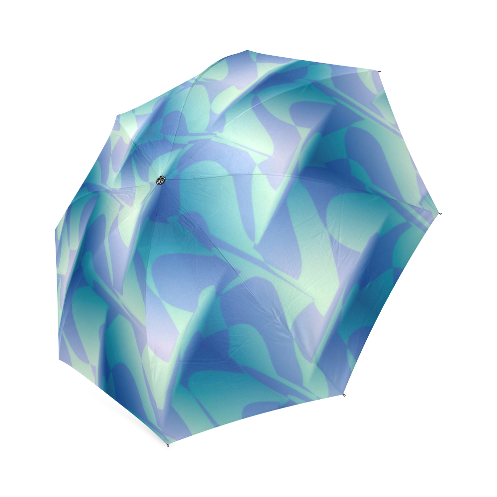 Subtle Blue Cubik - Jera Nour Foldable Umbrella (Model U01)