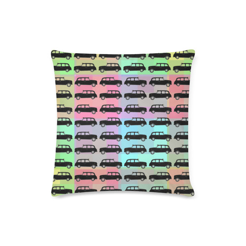 London Taxi Cab Pattern Custom Zippered Pillow Case 16"x16"(Twin Sides)