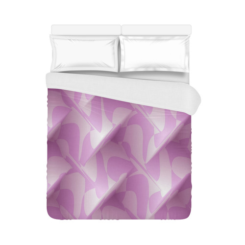 Subtle Light Purple Cubik - Jera Nour Duvet Cover 86"x70" ( All-over-print)
