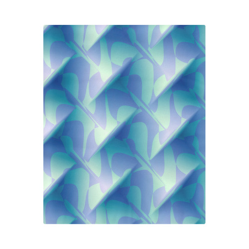 Subtle Blue Cubik - Jera Nour Duvet Cover 86"x70" ( All-over-print)