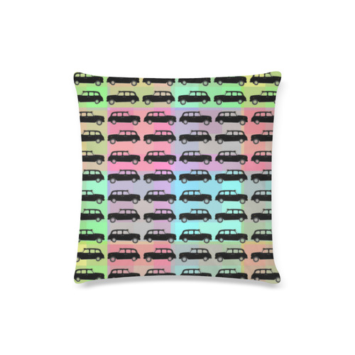 London Taxi Cab Pattern Custom Zippered Pillow Case 16"x16"(Twin Sides)