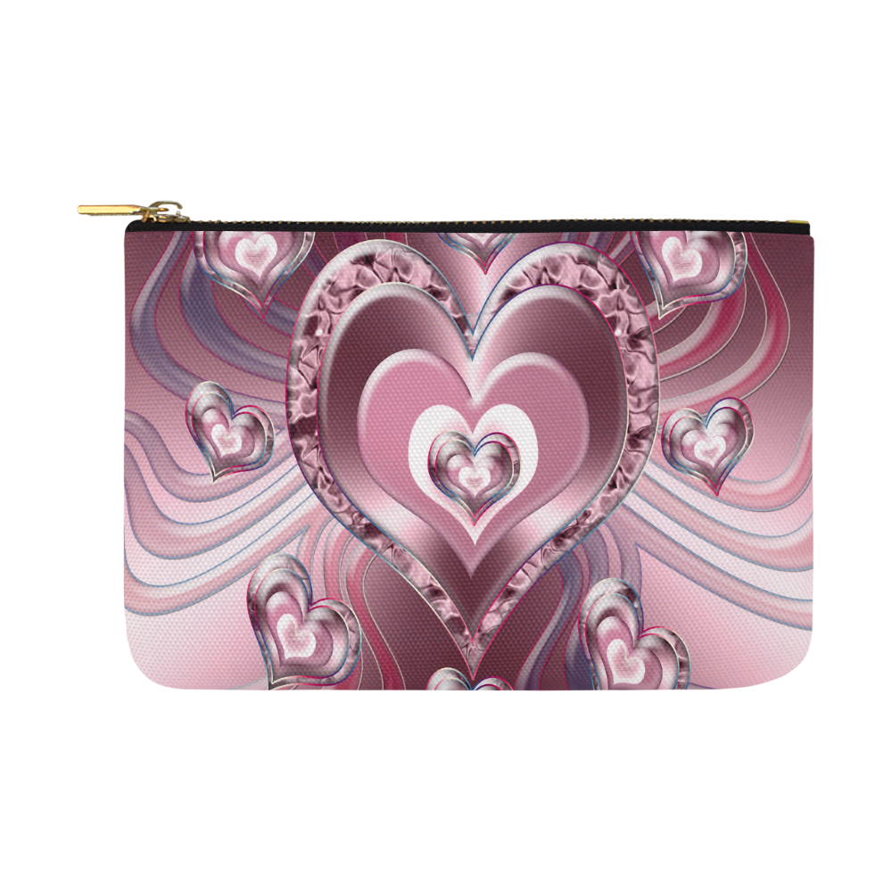 River Flowing Hearts Carry-All Pouch 12.5''x8.5''