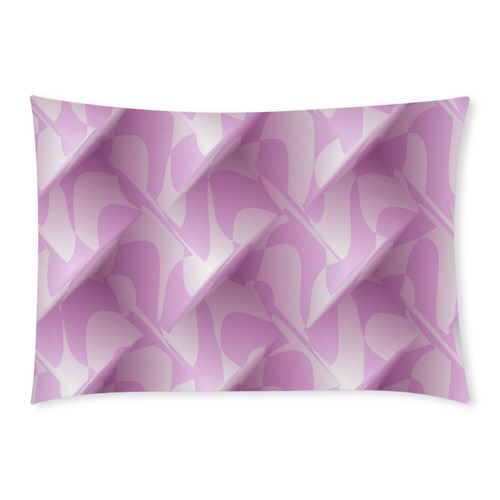 Subtle Light Purple Cubik Custom Rectangle Pillow Case 20x30 (One Side)