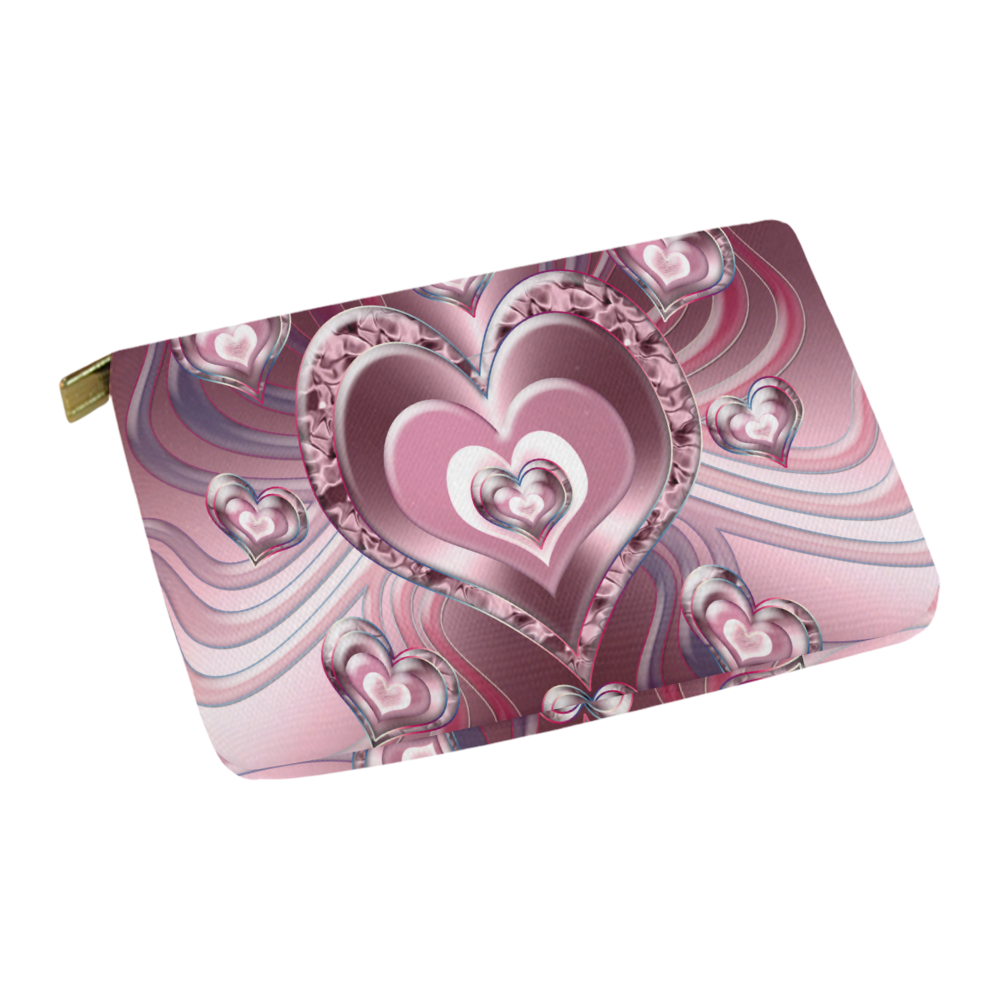 River Flowing Hearts Carry-All Pouch 12.5''x8.5''