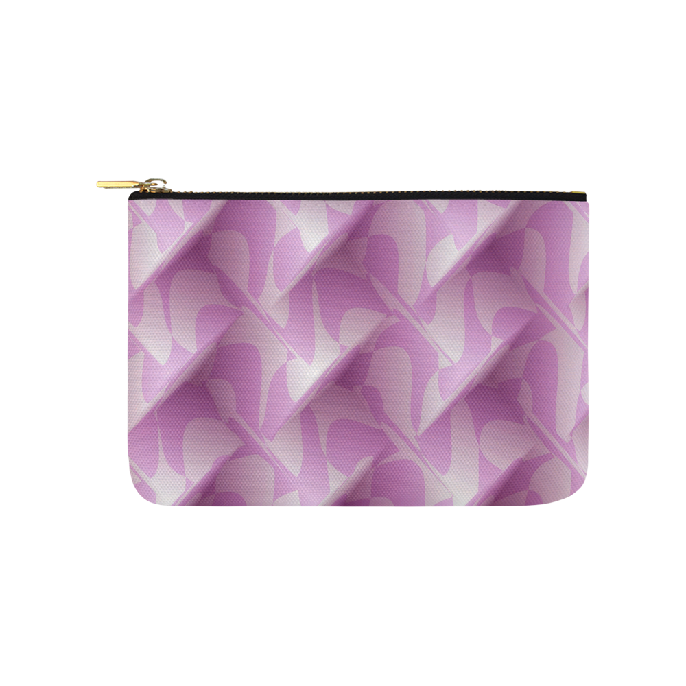 Subtle Light Purple Cubik - Jera Nour Carry-All Pouch 9.5''x6''