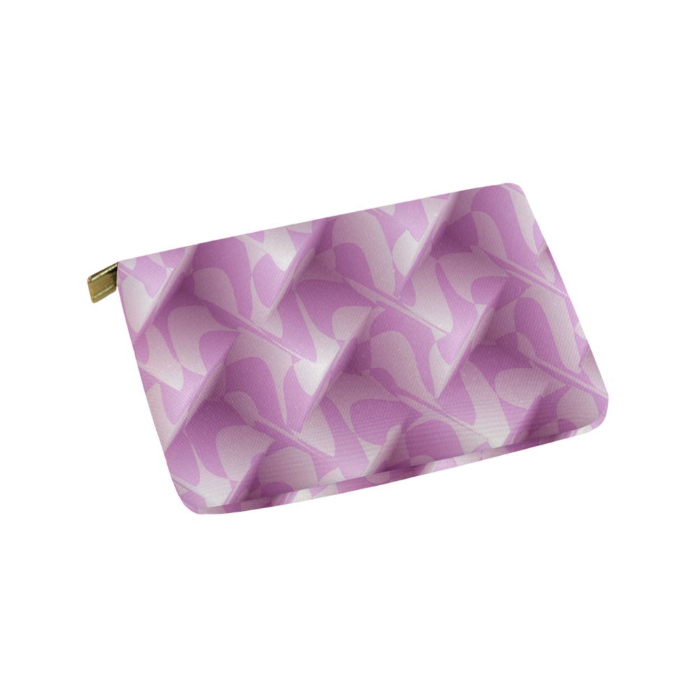 Subtle Light Purple Cubik - Jera Nour Carry-All Pouch 9.5''x6''