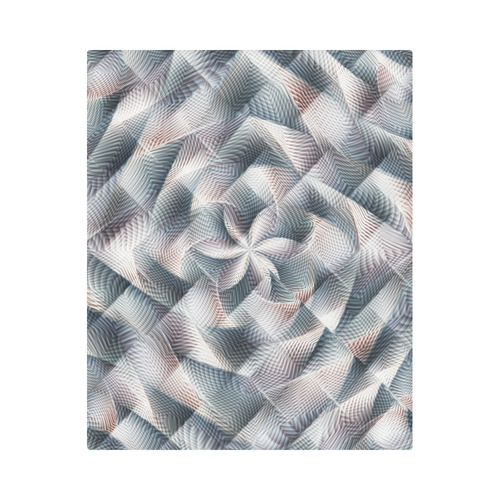 Metallic Petals - Jera Nour Duvet Cover 86"x70" ( All-over-print)