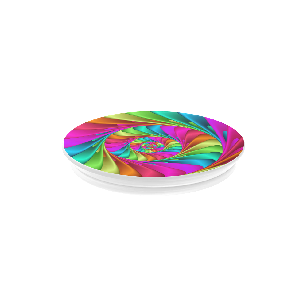 Psychedelic Rainbow Spiral Air Smart Phone Holder