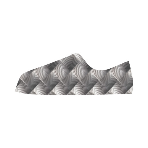 Metallic Tile - Jera Nour Aquila Microfiber Leather Men's Shoes (Model 031)