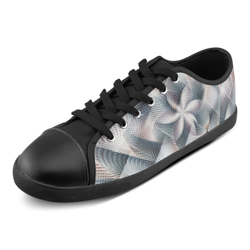 Metallic Petals - Jera Nour Canvas Shoes for Women/Large Size (Model 016)