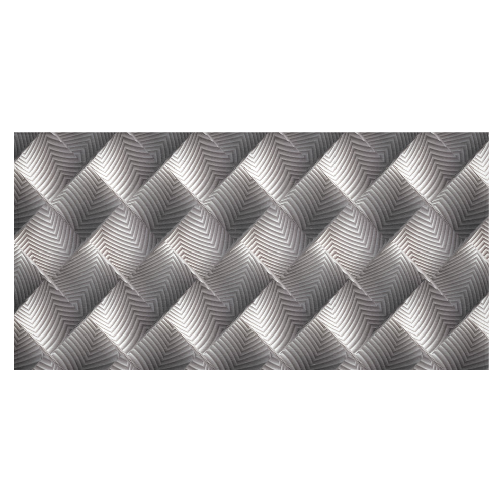 Metallic Tile - Jera Nour Cotton Linen Tablecloth 60"x120"