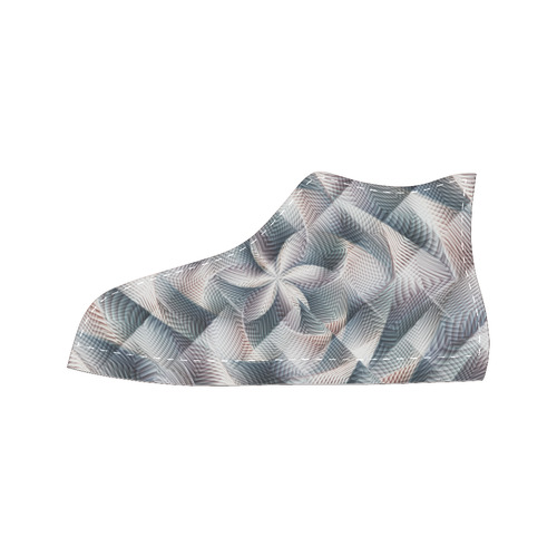 Metallic Petals - Jera Nour High Top Canvas Women's Shoes/Large Size (Model 017)