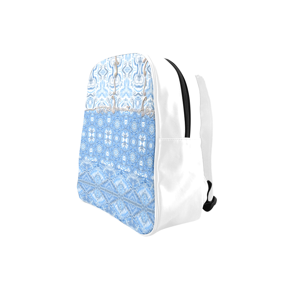 blue travel School Backpack (Model 1601)(Small)