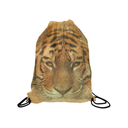 Tiger In The Moon Medium Drawstring Bag Model 1604 (Twin Sides) 13.8"(W) * 18.1"(H)