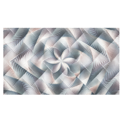 Metallic Petals - Jera Nour Cotton Linen Tablecloth 60"x 104"