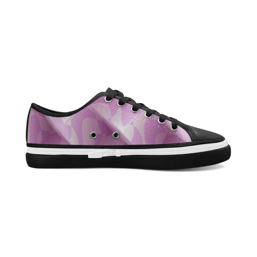 Subtle Light Purple Cubik - Jera Nour Women's Canvas Zipper Shoes/Large Size (Model 001)
