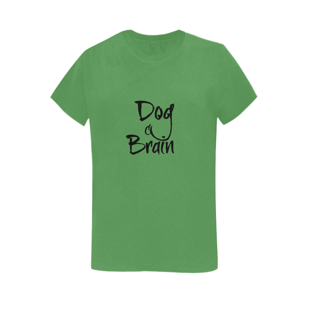 Dog Brain Women's T-Shirt in USA Size (Two Sides Printing)