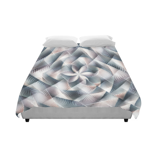 Metallic Petals - Jera Nour Duvet Cover 86"x70" ( All-over-print)