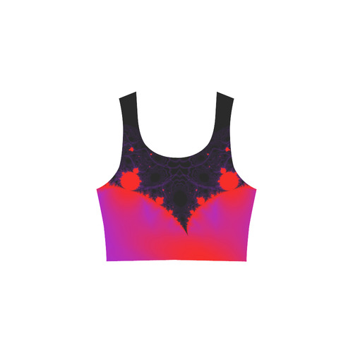 Magic Forest - Purple, red and black fractal Atalanta Sundress (Model D04)