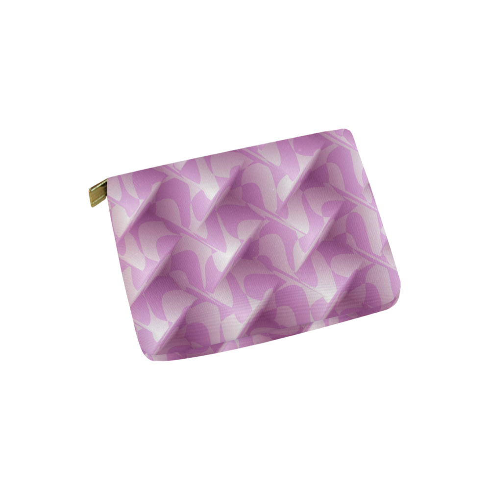 Subtle Light Purple Cubik - Jera Nour Carry-All Pouch 6''x5''