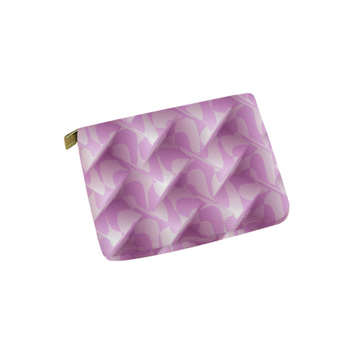 Subtle Light Purple Cubik - Jera Nour Carry-All Pouch 6''x5''