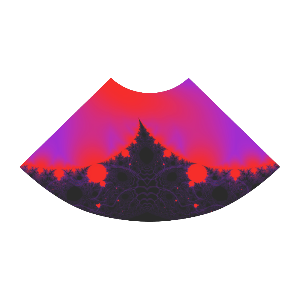 Magic Forest - Purple, red and black fractal Atalanta Sundress (Model D04)