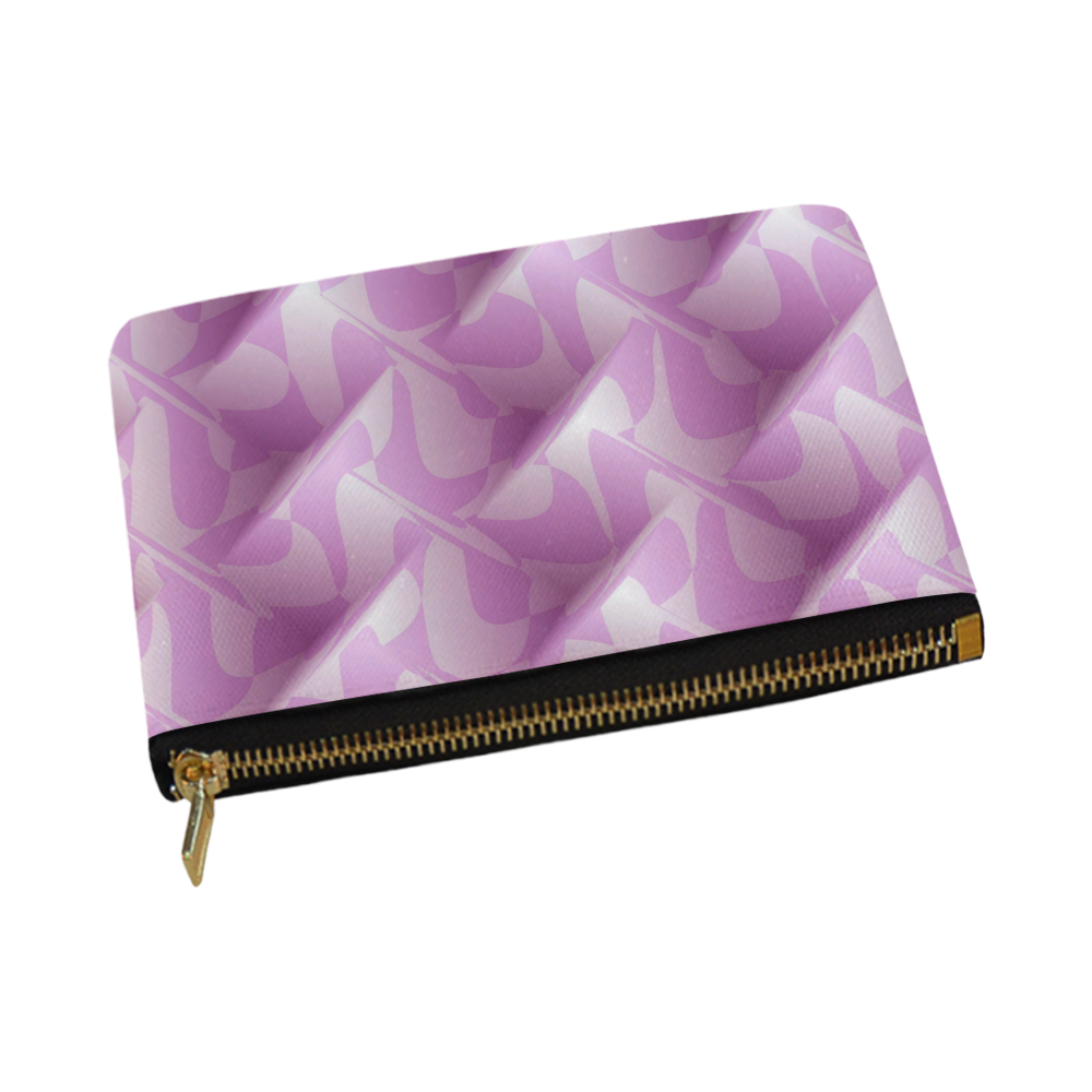 Subtle Light Purple Cubik - Jera Nour Carry-All Pouch 12.5''x8.5''