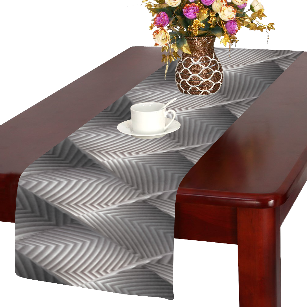 Metallic Tile - Jera Nour Table Runner 14x72 inch