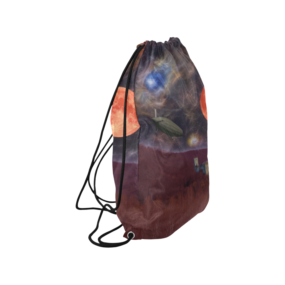 Night Flyer Medium Drawstring Bag Model 1604 (Twin Sides) 13.8"(W) * 18.1"(H)